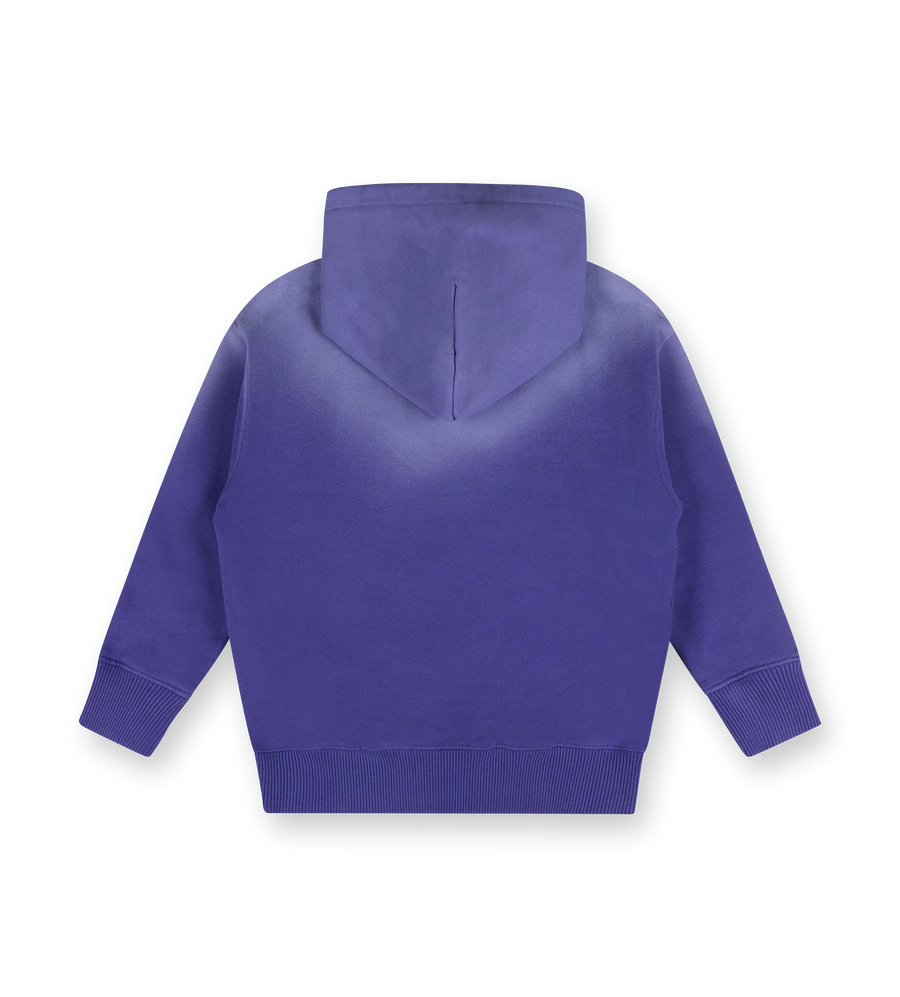 Bleached Stamp Hoodie Purple