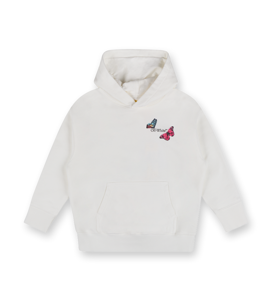 Butterfly Arrow Hoodie White