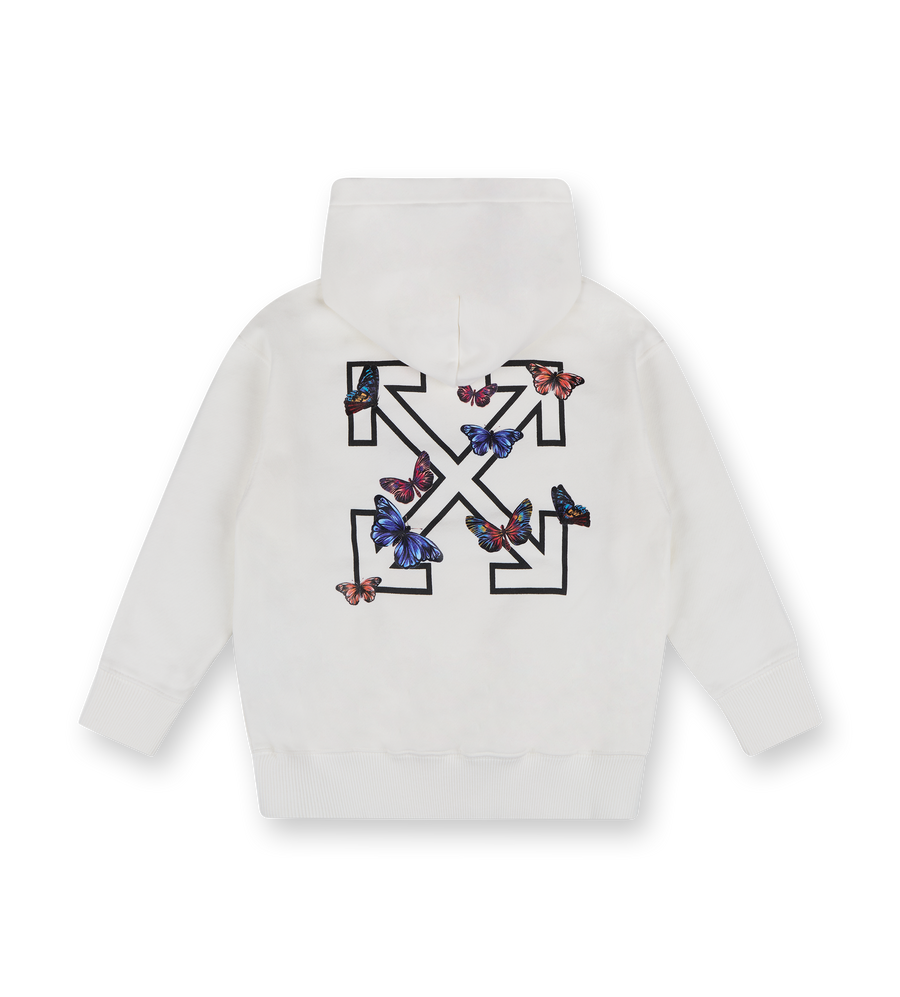 Butterfly Arrow Hoodie White