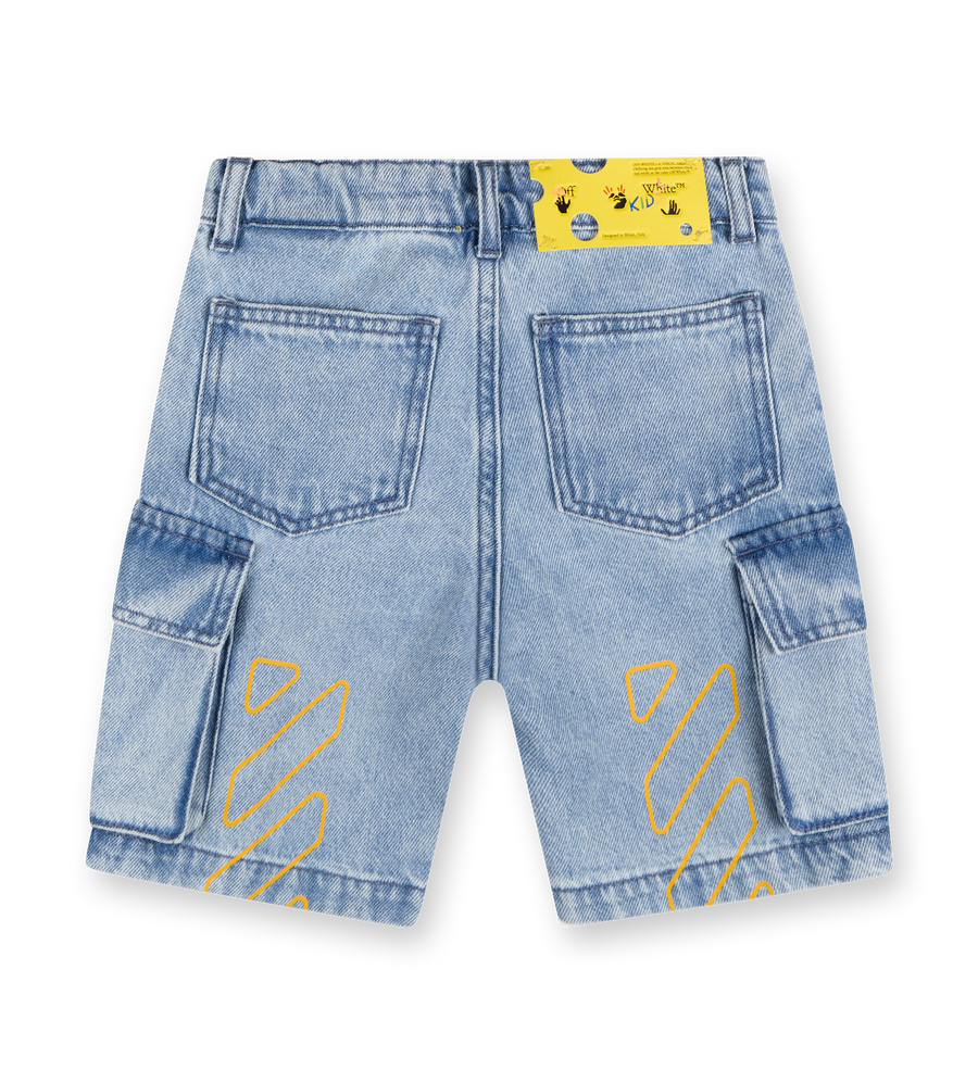 Bookish Denim Cargoshort Light Blue