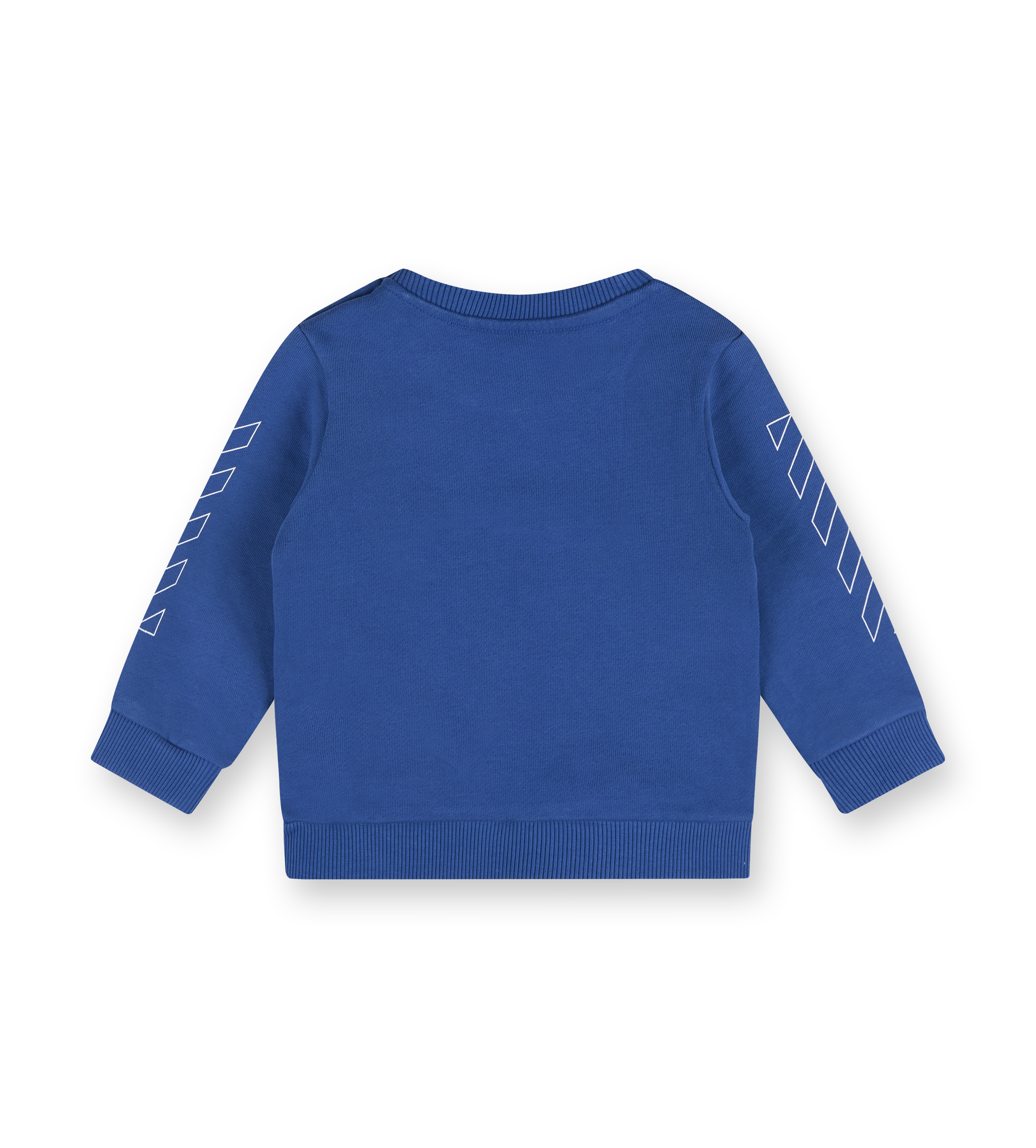 Bookish Diag Crewneck Blue-White