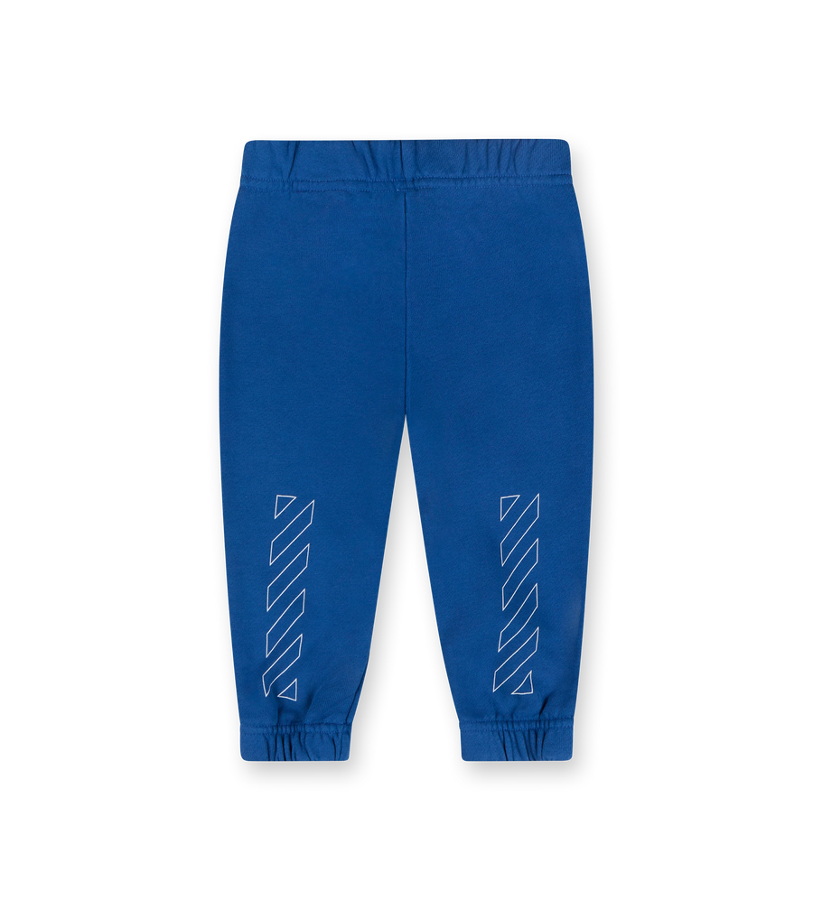 Bookish Diag Sweatpants Blue-White