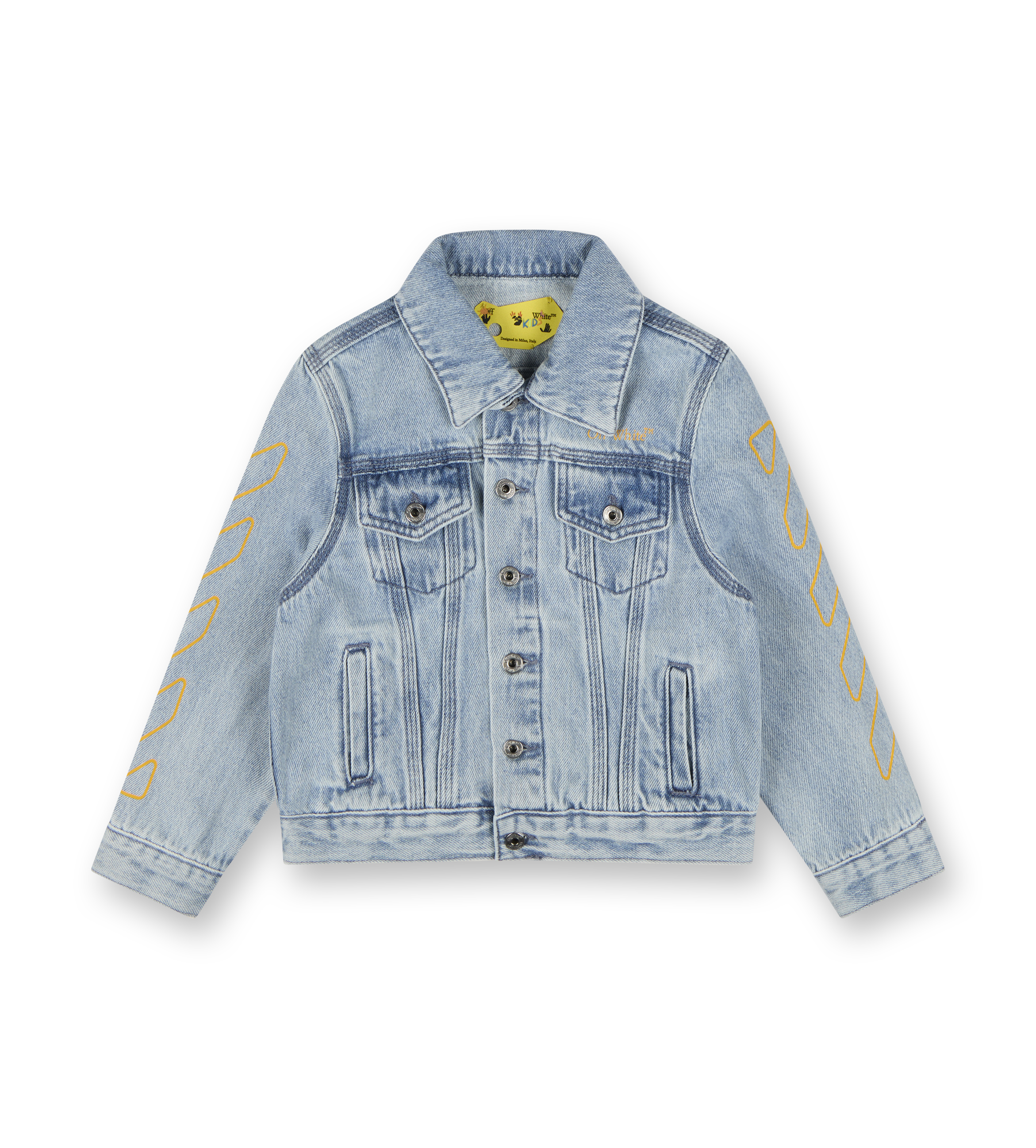 Bookish Denim Jacket Blue-Yellow