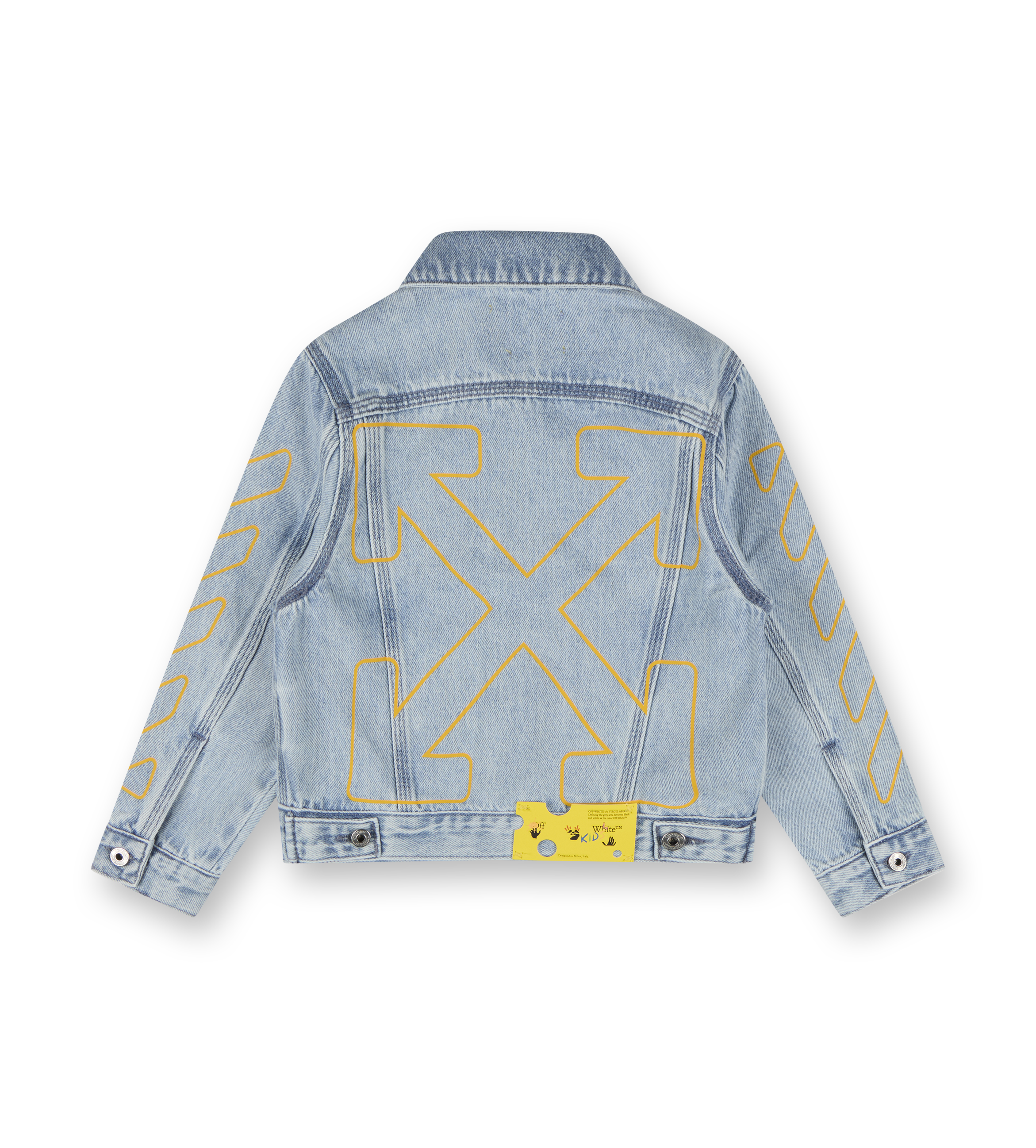 Bookish Denim Jacket Blue-Yellow