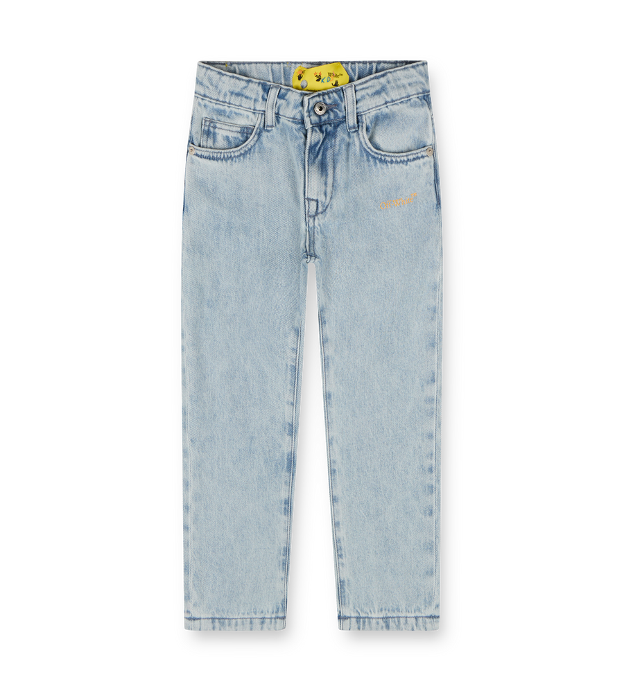 Bookish Diag Jeans Blue-Yellow