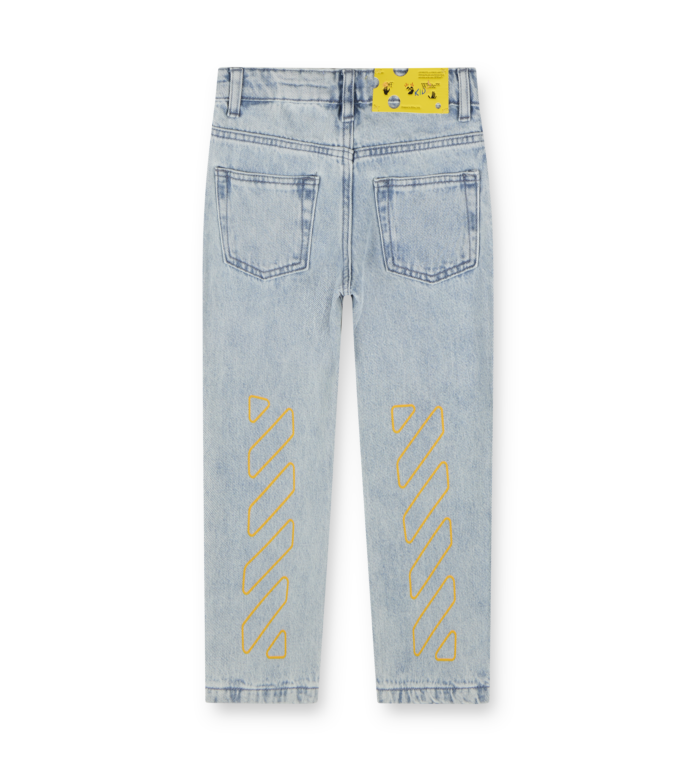 Bookish Diag Jeans Blue-Yellow