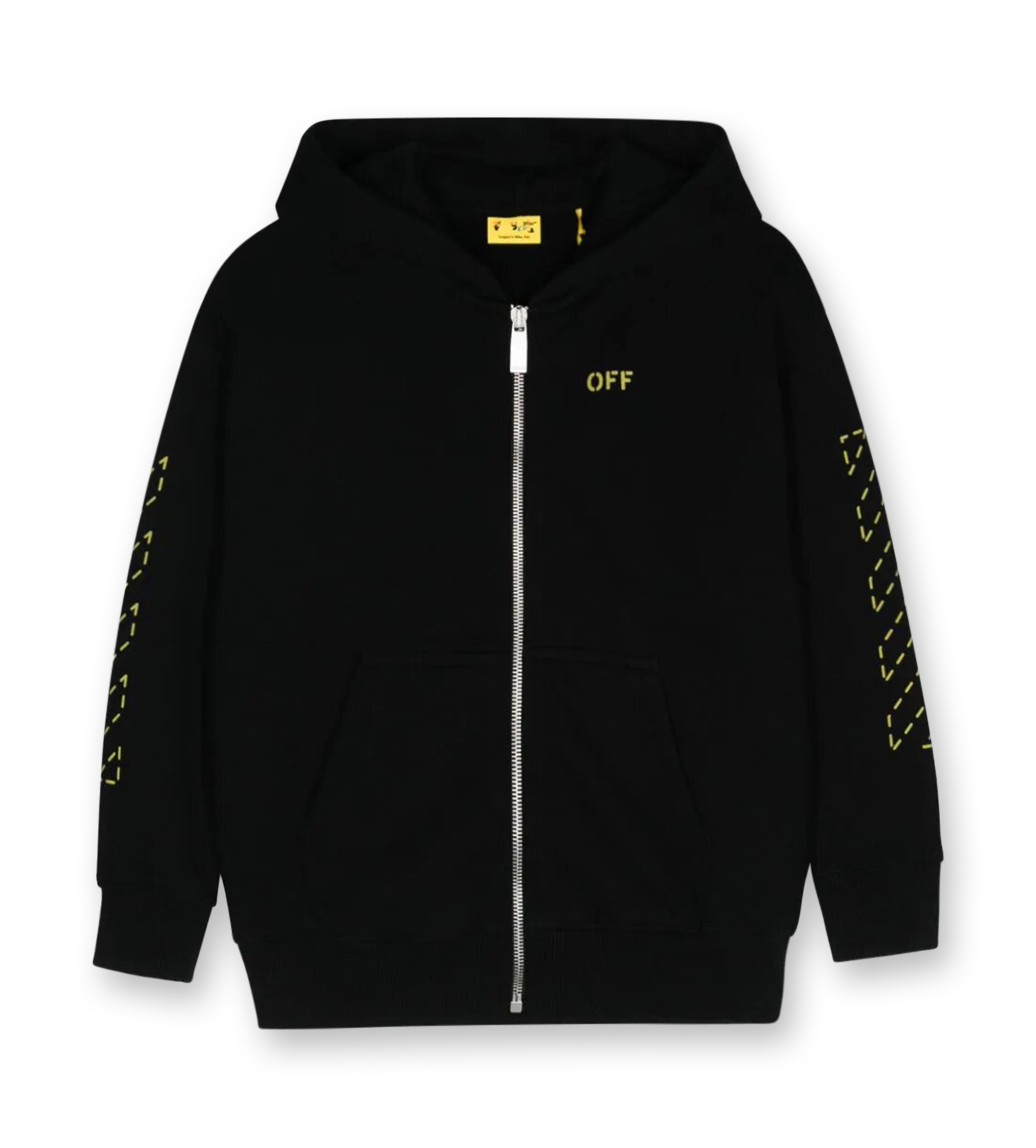 Arrow Zip-Up Hoodie Black