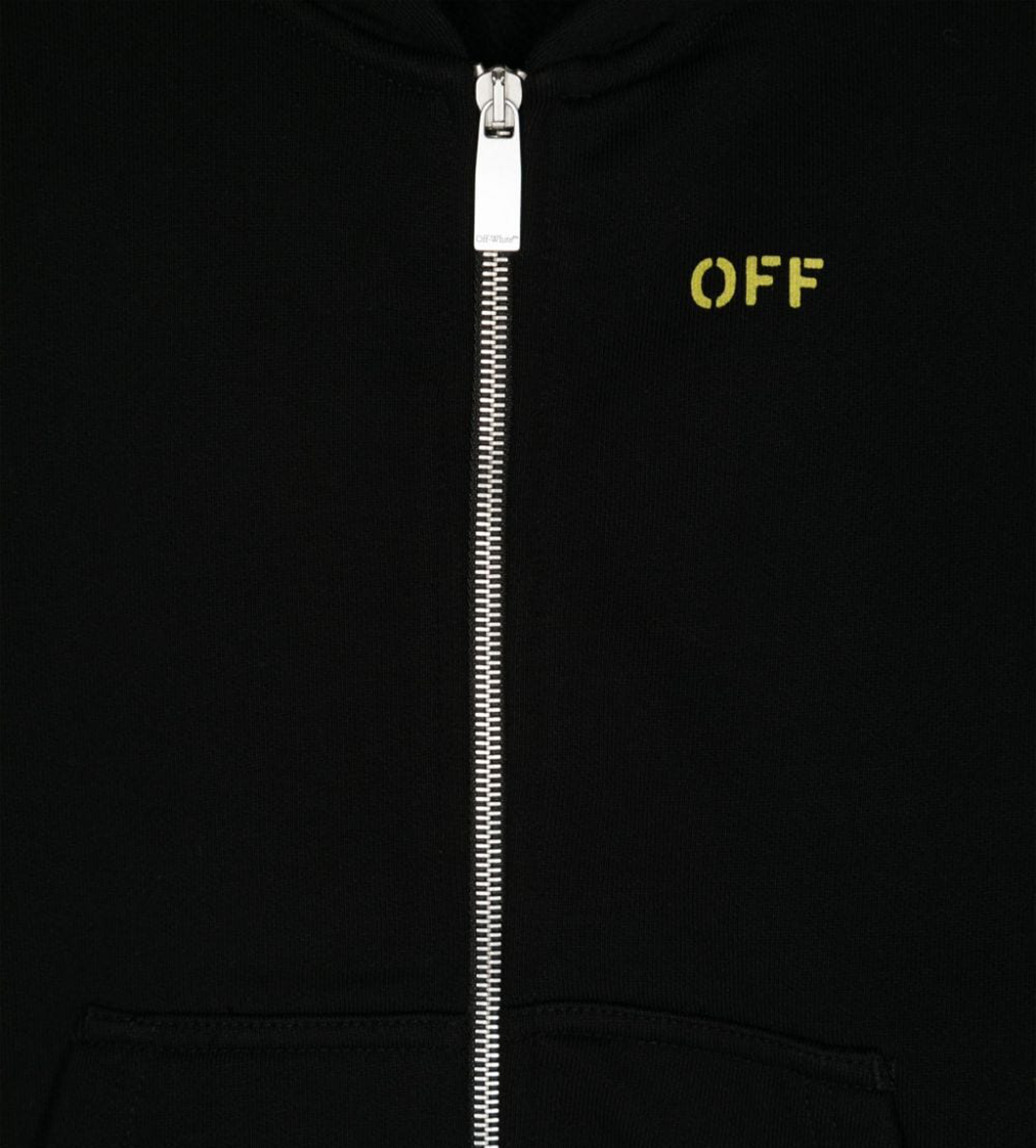 Arrow Zip-Up Hoodie Black