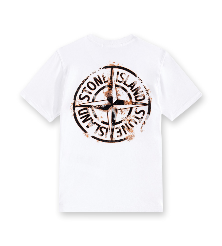 Compass-print T-shirt White