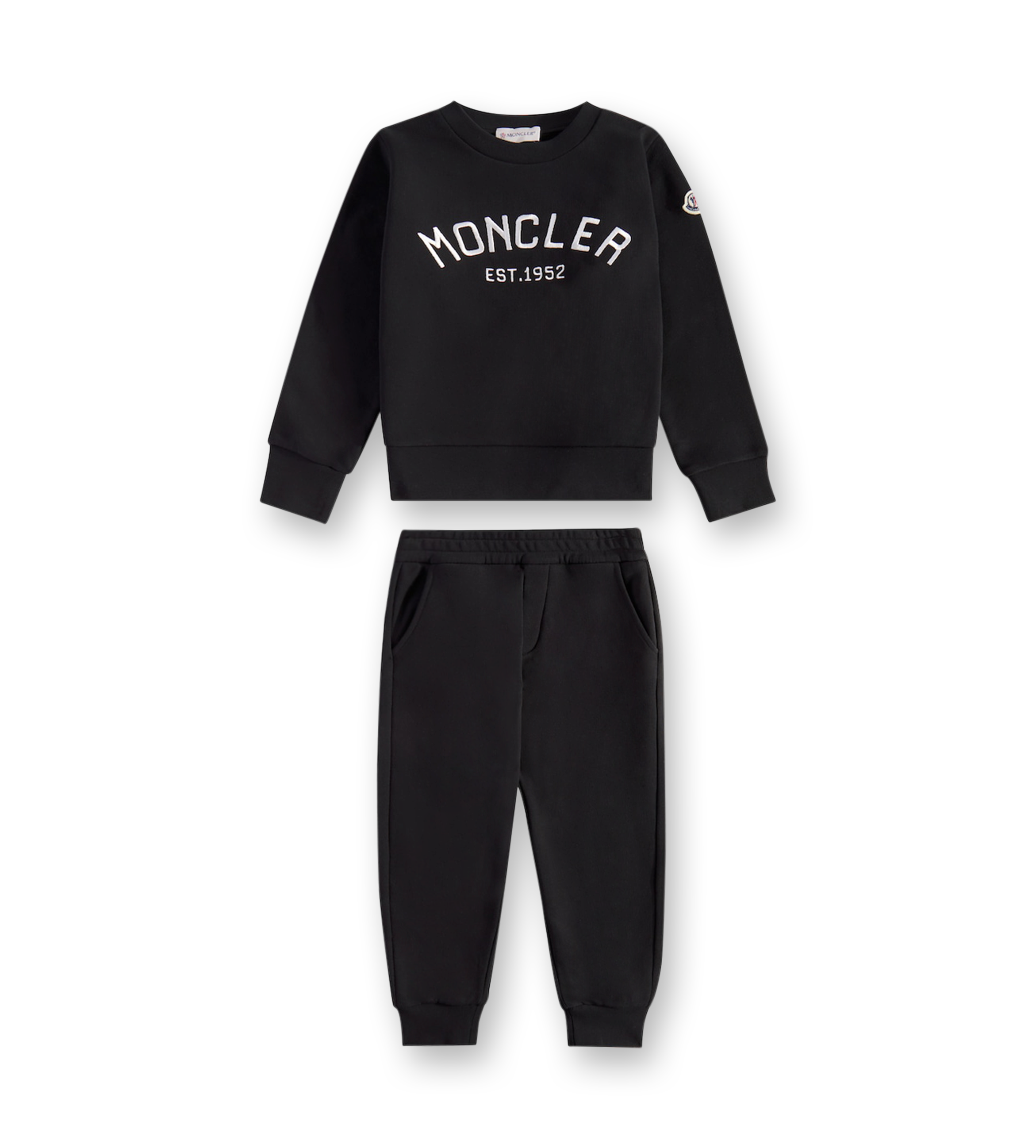 Embroidered Logo Tracksuit Black