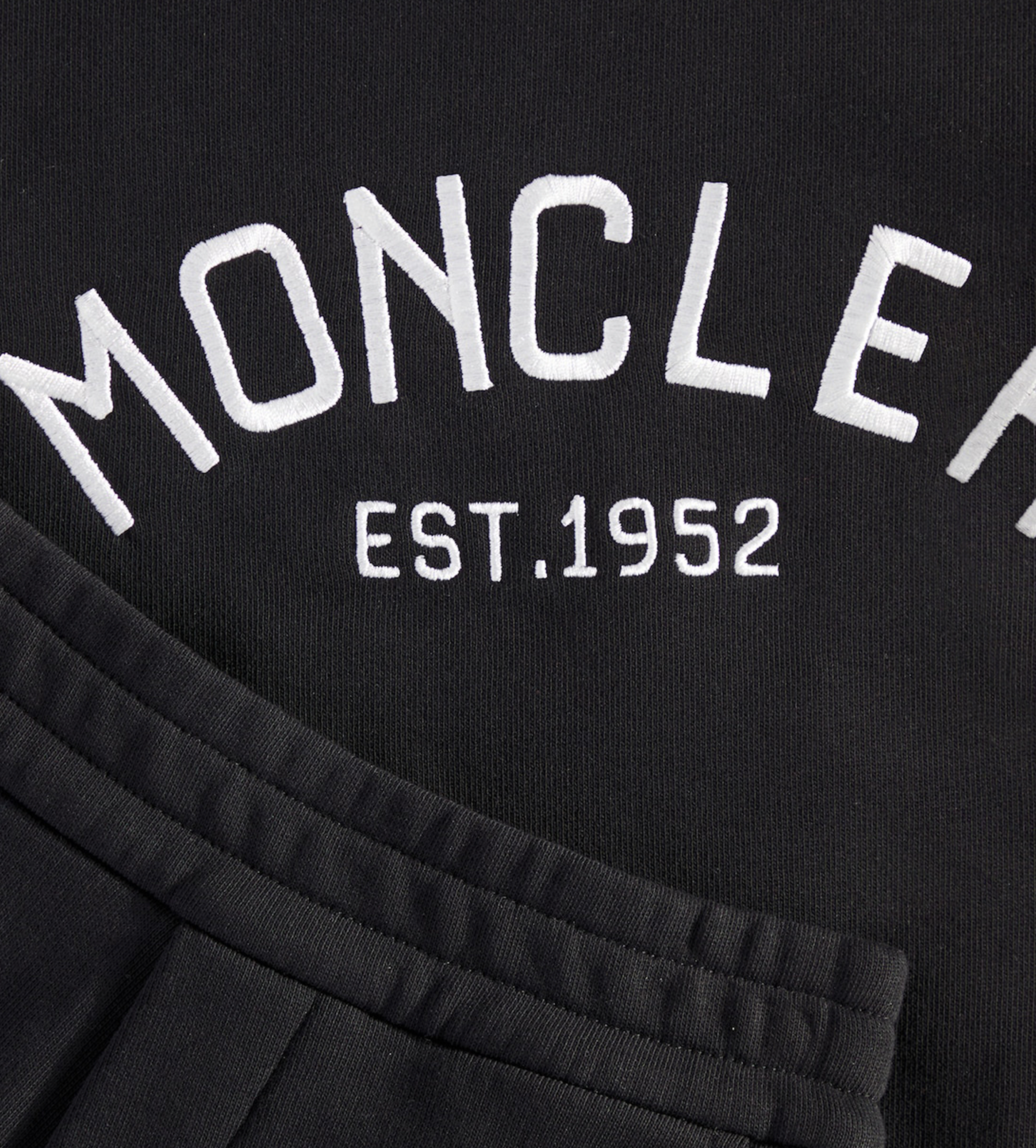 Embroidered Logo Tracksuit Black