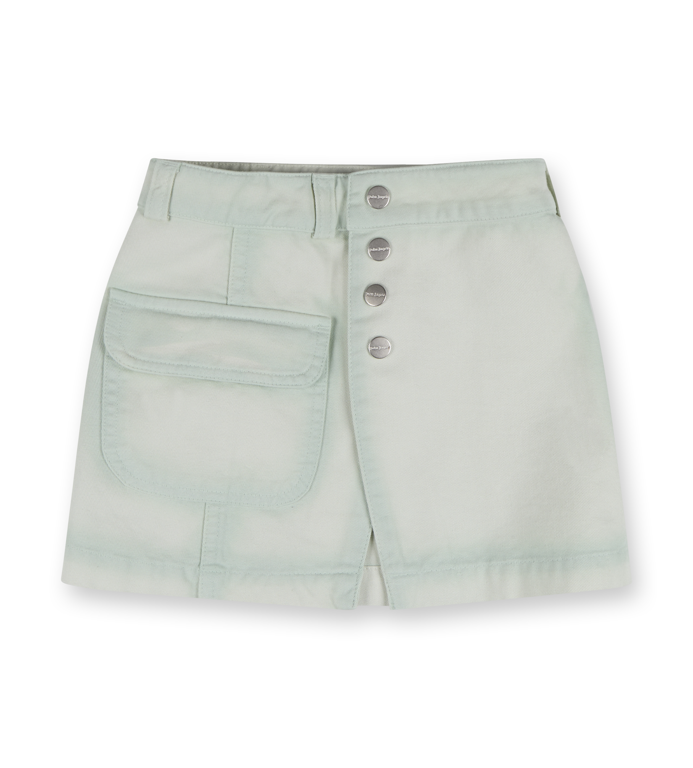 Denim Mini Skirt Mint Rose