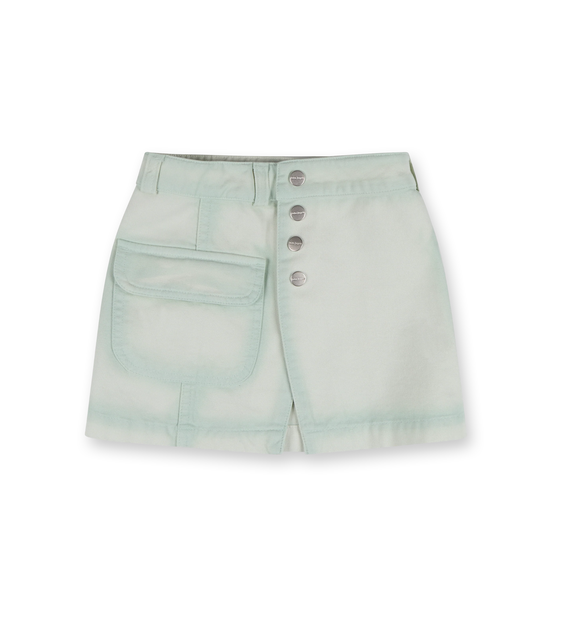 Denim Mini Skirt Mint Rose