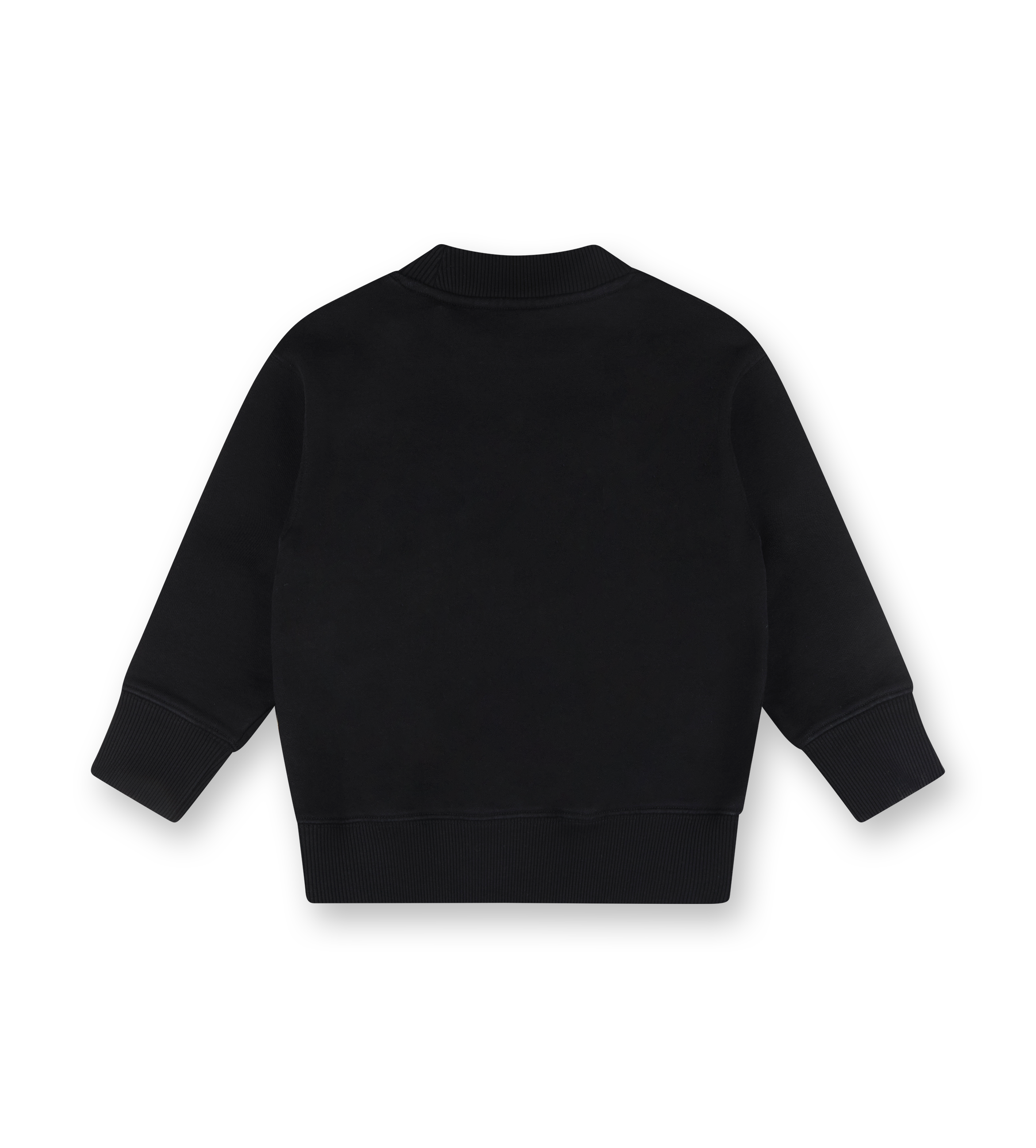 Classic Curved Logo Crewneck Black