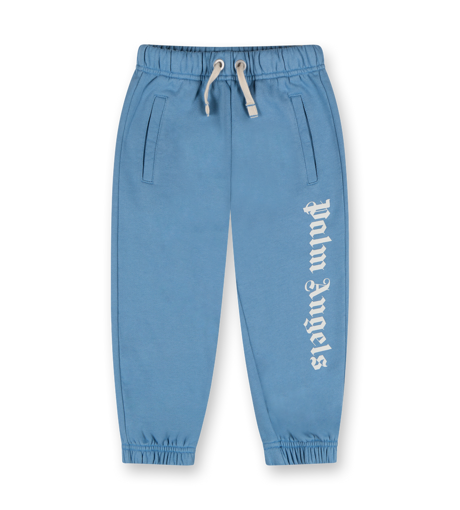 All Over Palm Print Sweatpants Dusty Blue