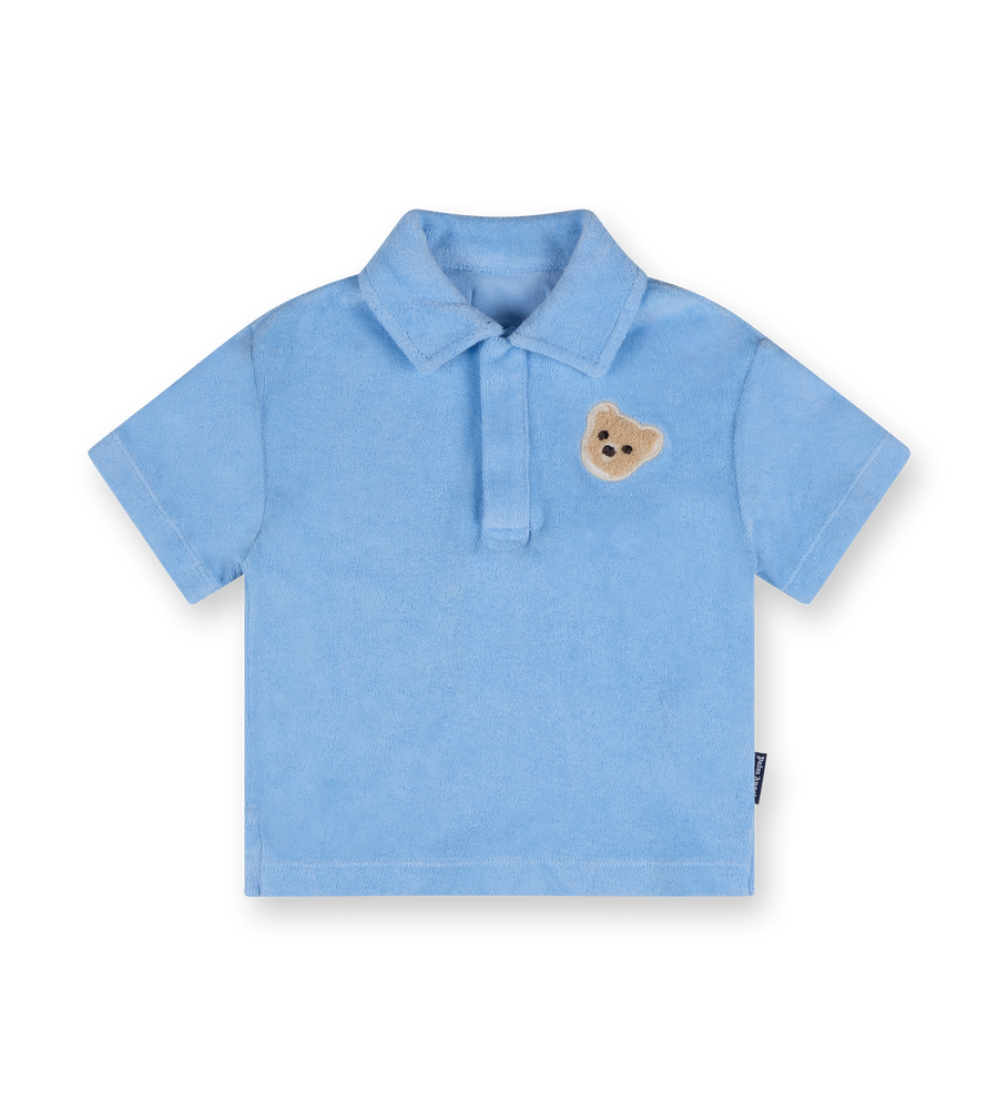 Teddy Bear Polo T-shirt Light Blue