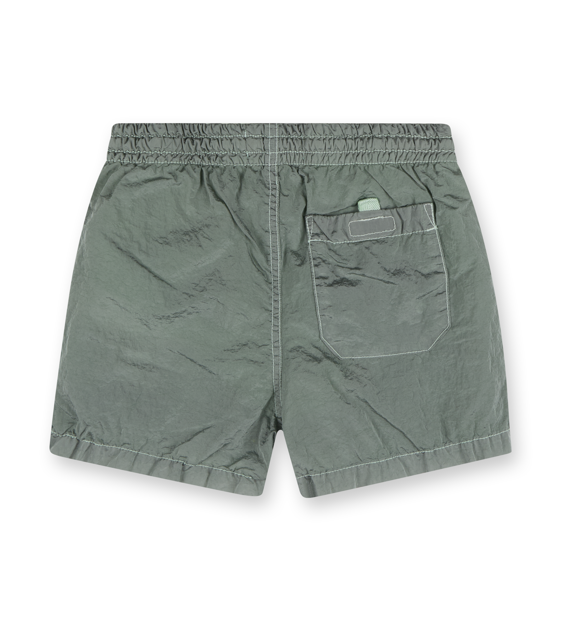 Compass-motif Swim Shorts Green