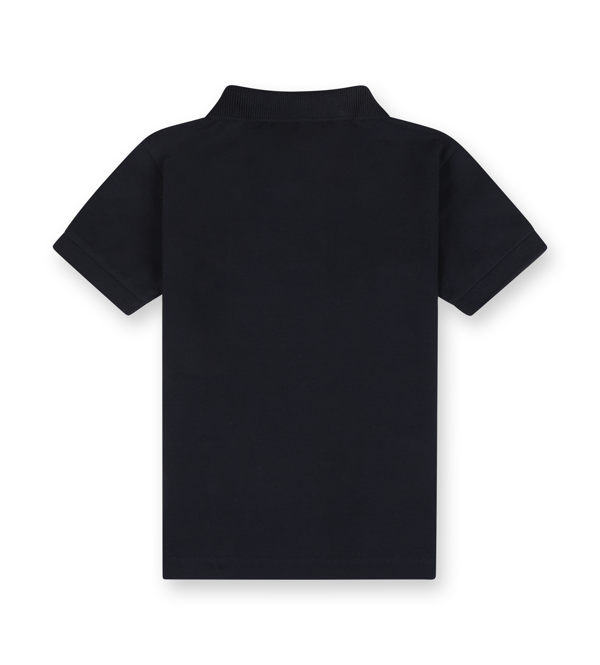 Compass-Patch Polo Shirt Black