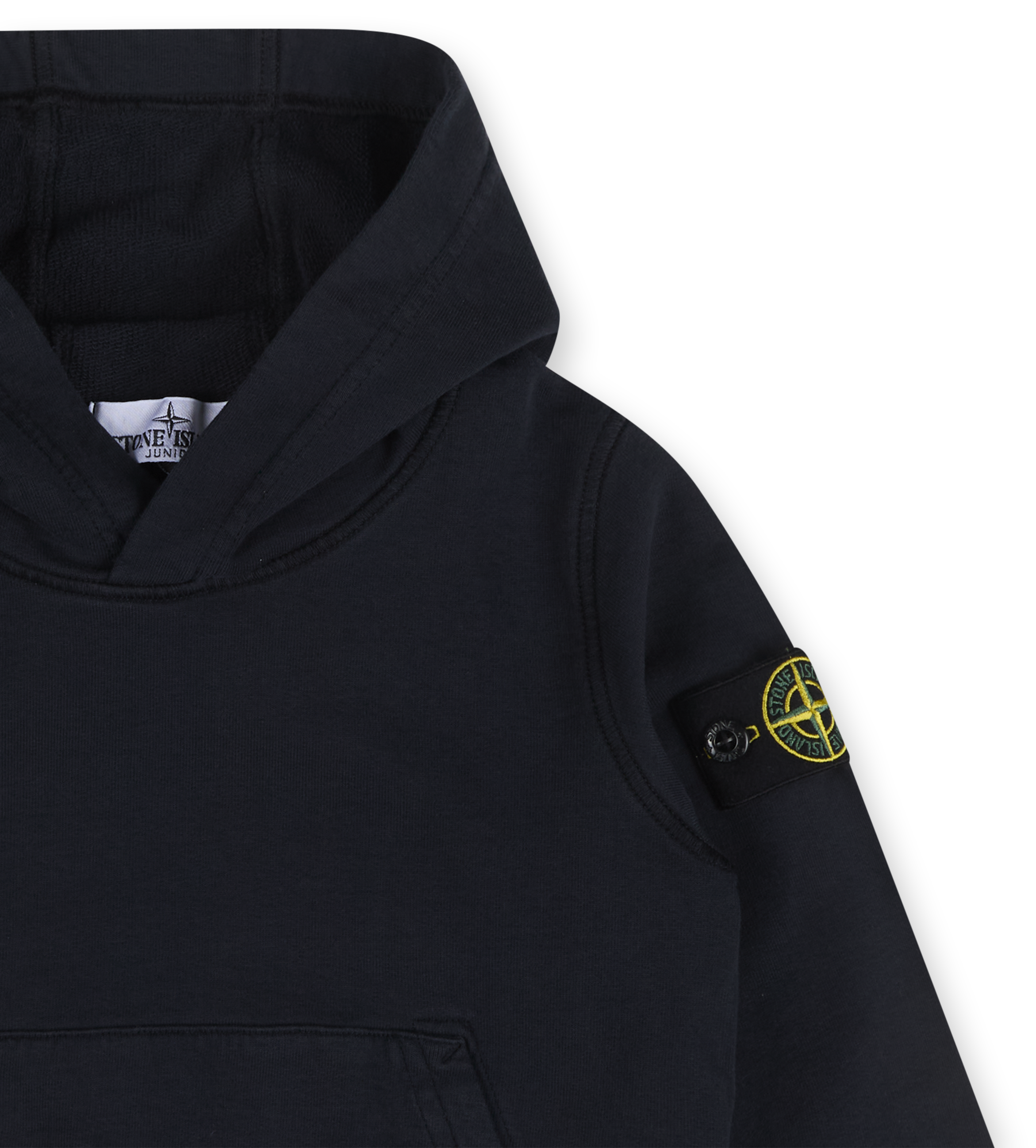 Compass Patch Hoodie Navy Blue