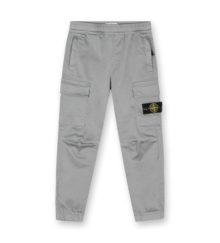 Compass-badge Cargo Pants Grey