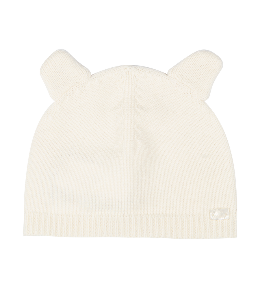 Bear Detail Hat White