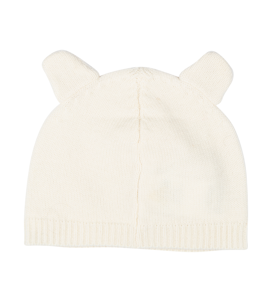 Bear Detail Hat White