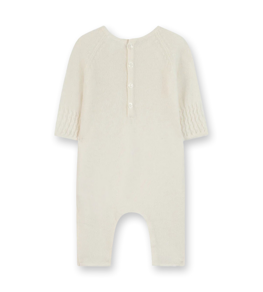 Cashmere Babysuit Ecru