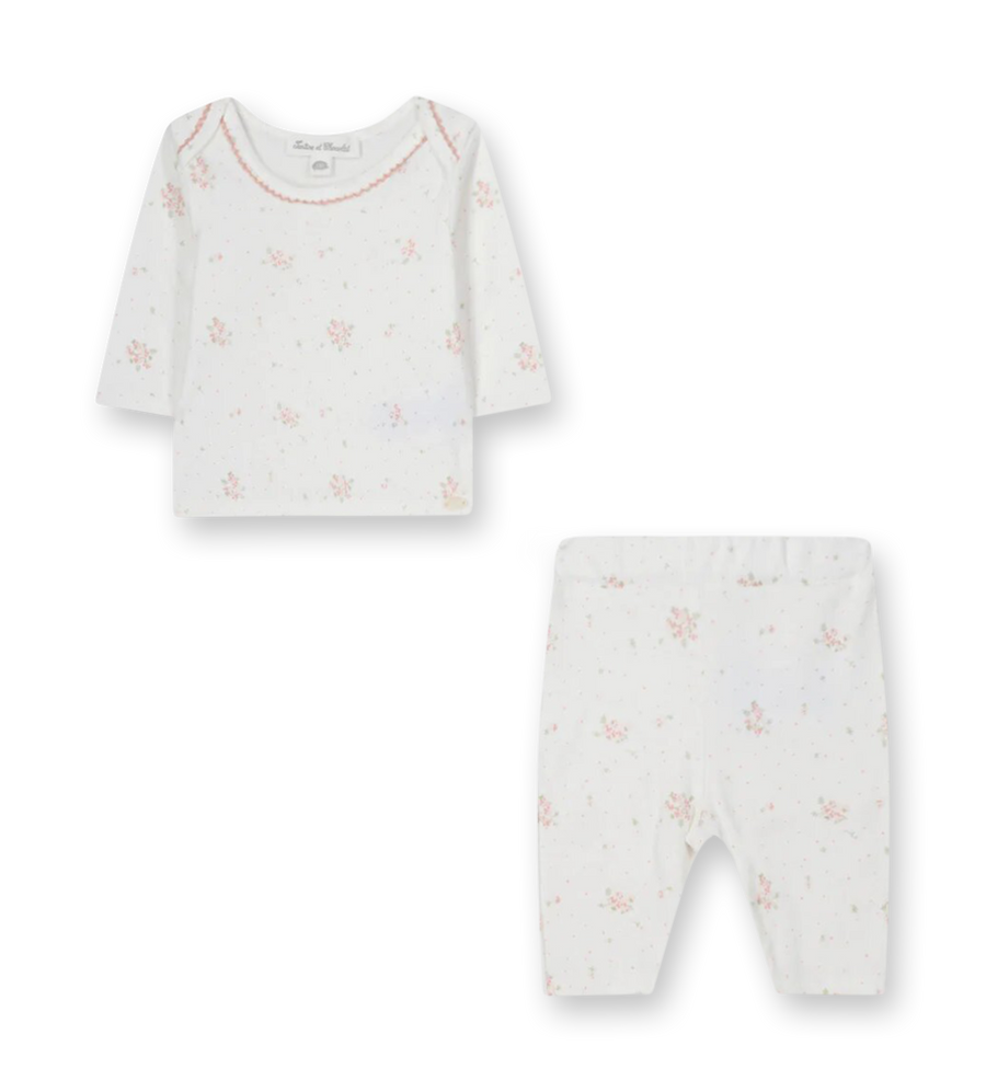 Flowery Pyjama Nacre