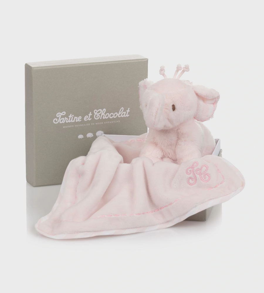 Elephant Doudou Rose Pale