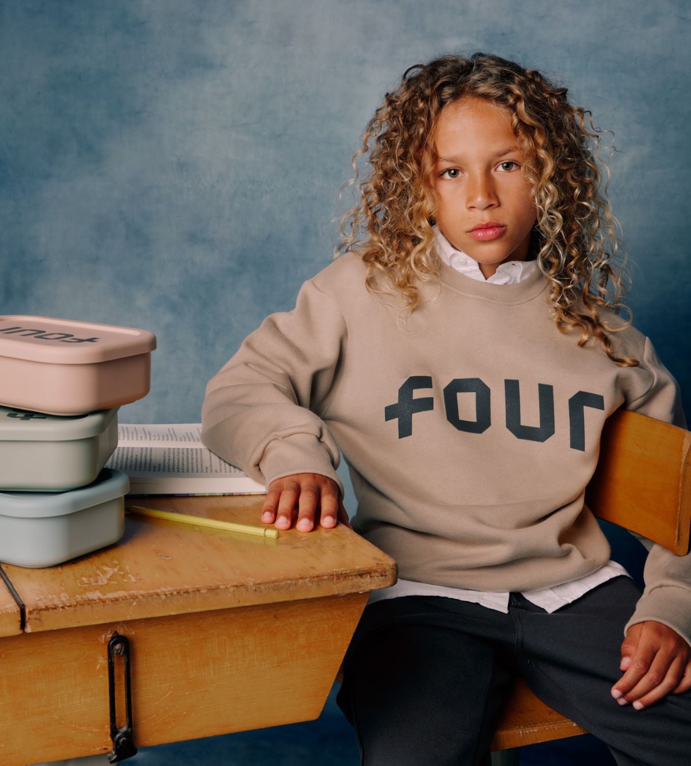 Arch Crewneck Weathered Teak