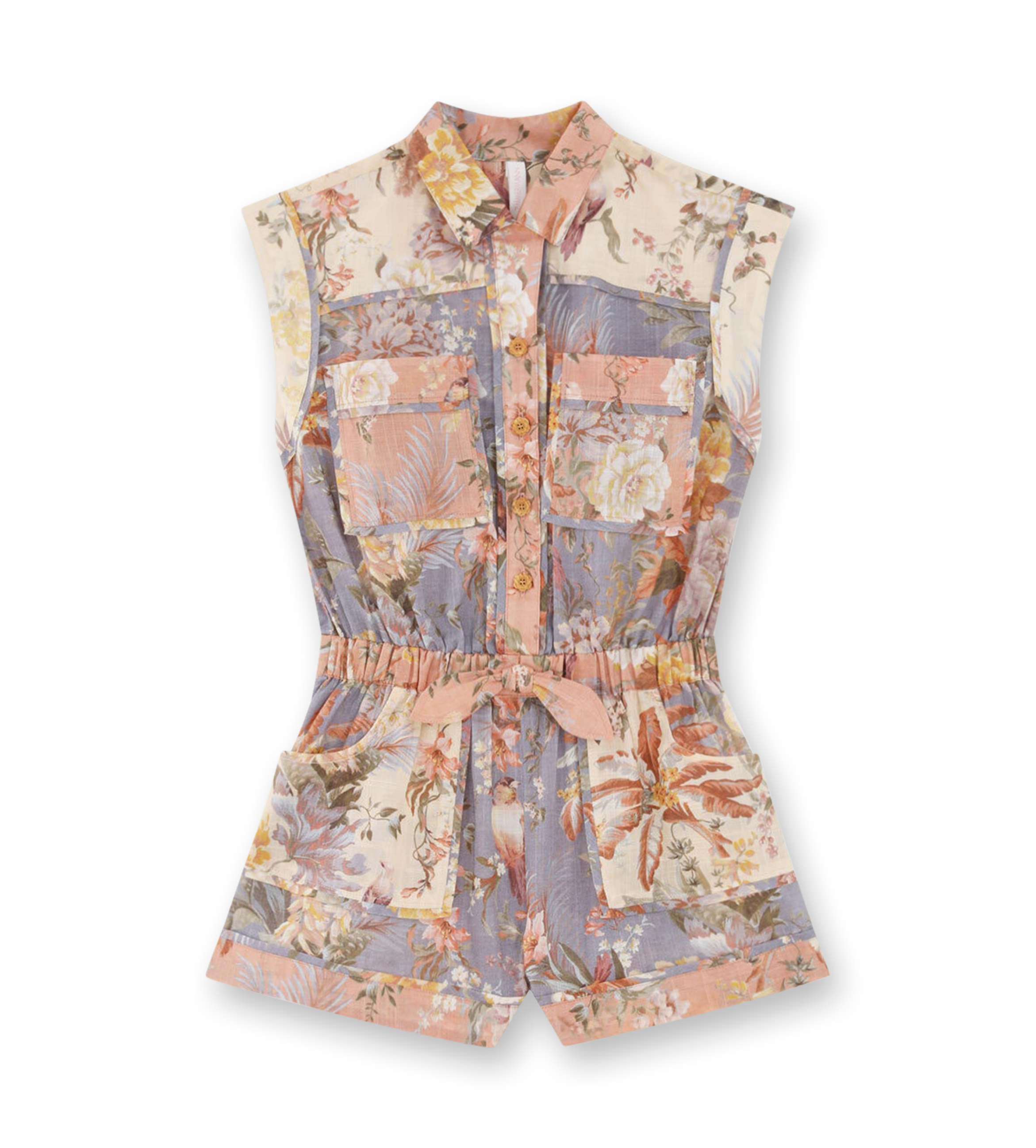 Tallow Pocket Playsuit Spliced