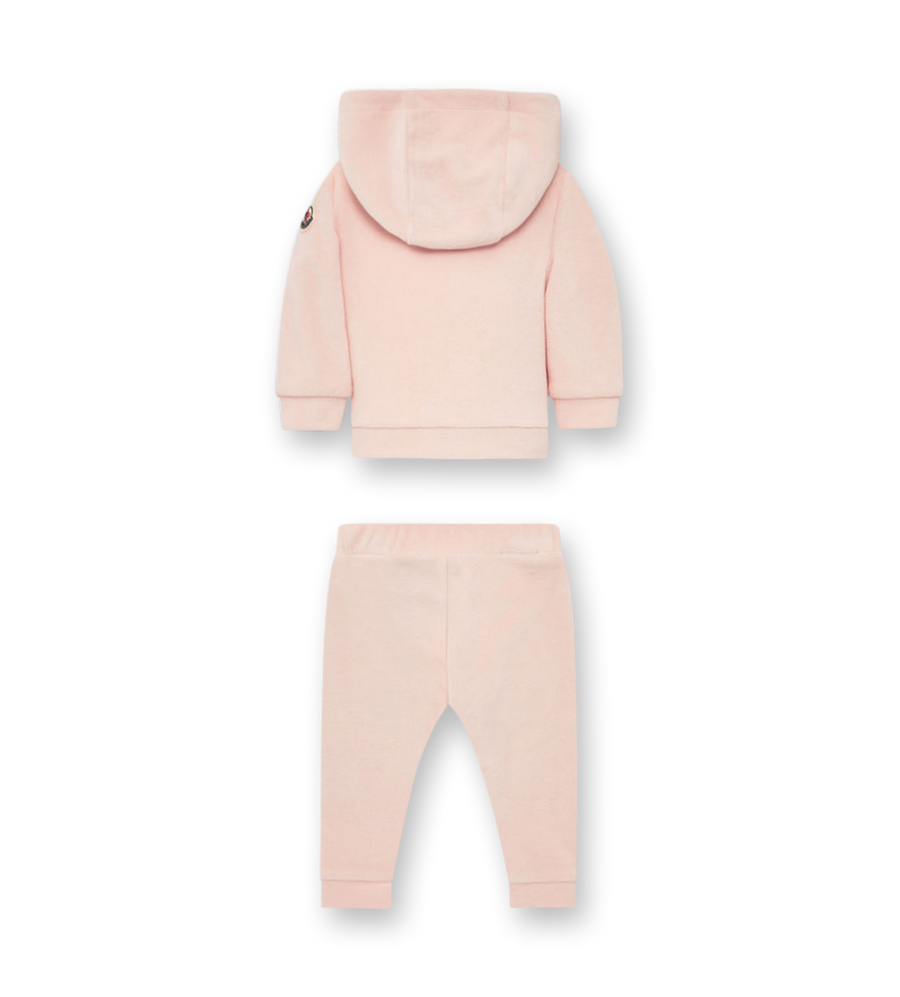 Embroidered Logo Tracksuit Pink