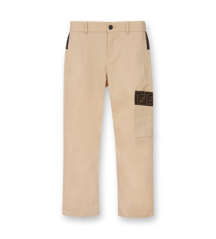 Stretch Gabardine Trousers Desert Sand