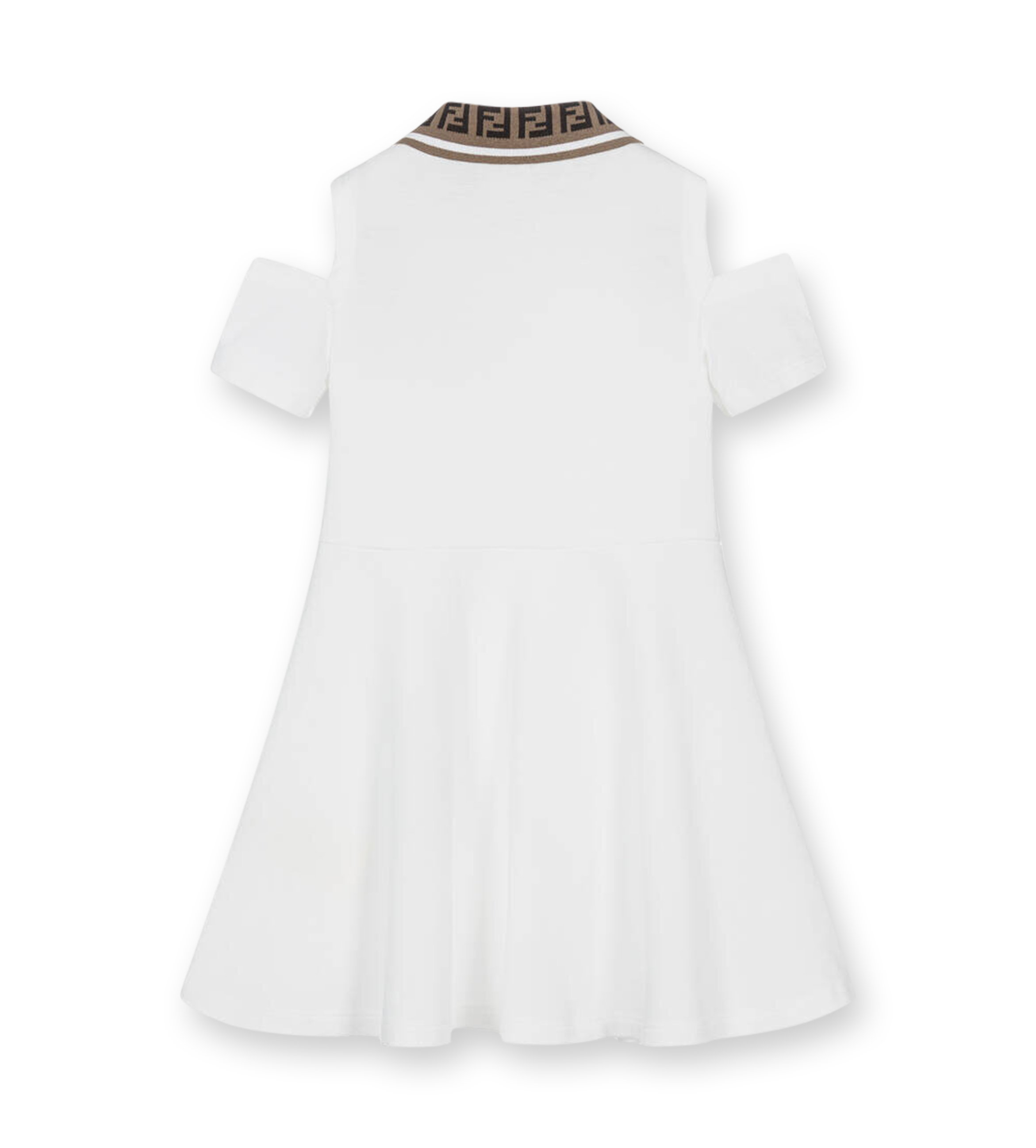 Dress with Logo Patch Gesso