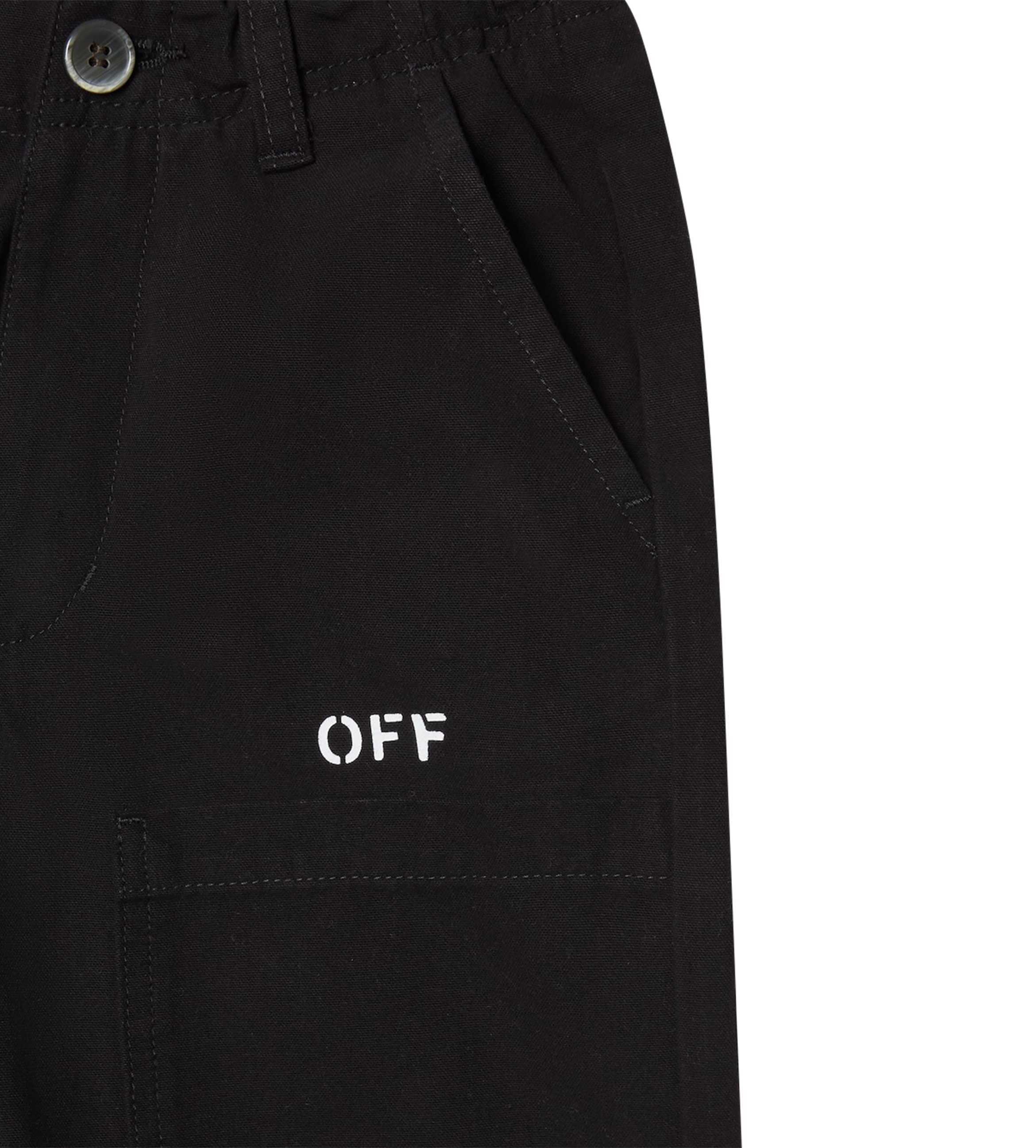 Off Stamp Worker Pants Black