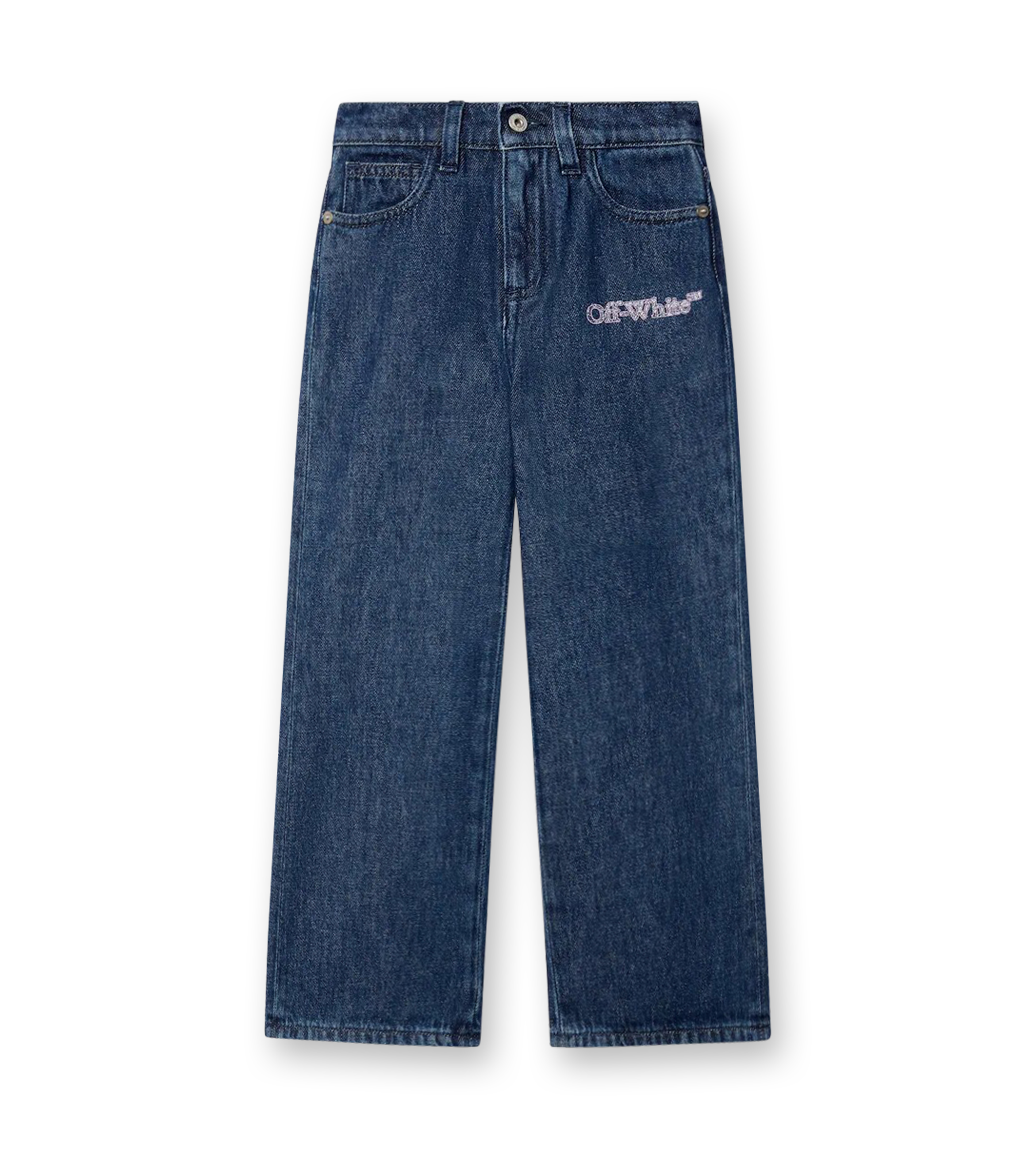 Bookish Glitter Denim Pants Blue