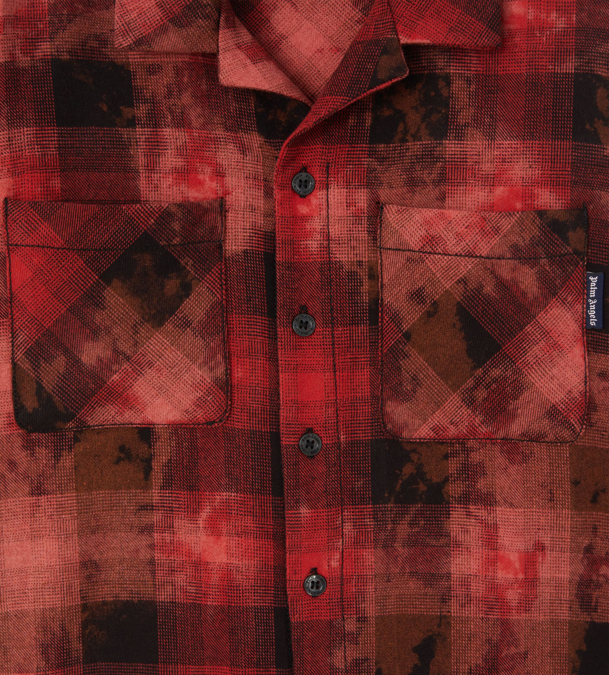 Flannel Shirt Red Orange