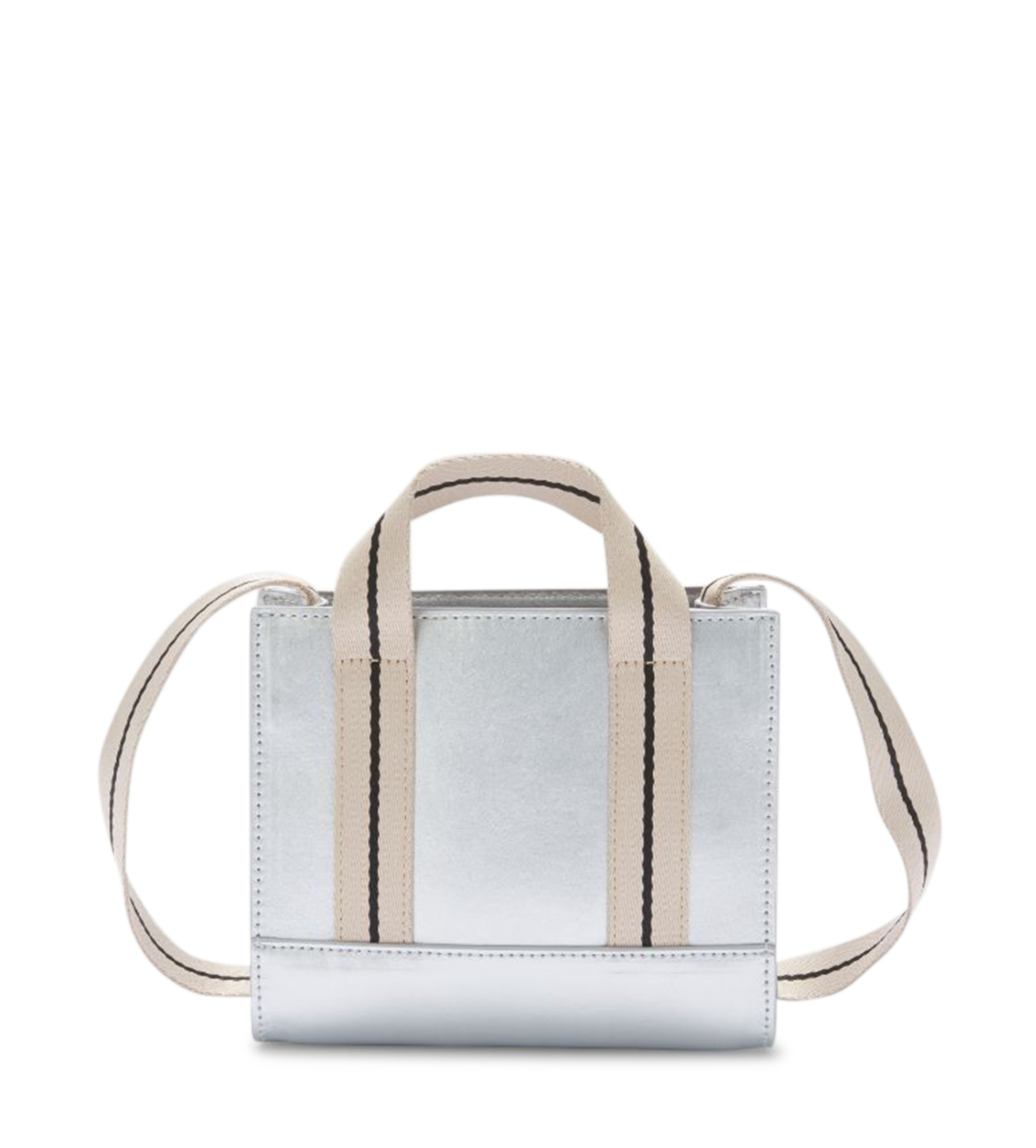 Mini Tote Bag Silver